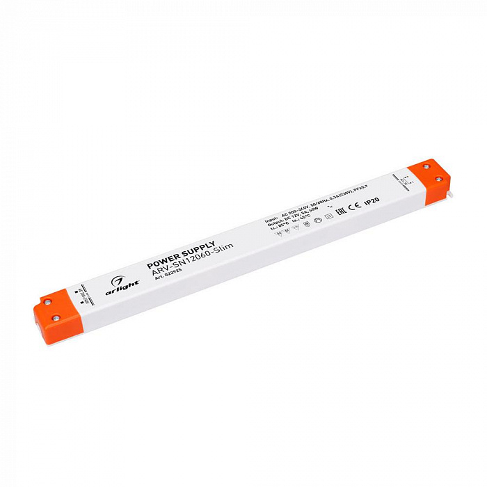 картинка Блок питания ARV-SN12060-Slim (12V, 5A, 60W, PFC)
