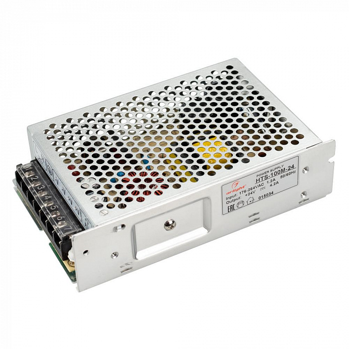 картинка Блок питания HTS-100M-24 (24V, 4.2A, 100W)