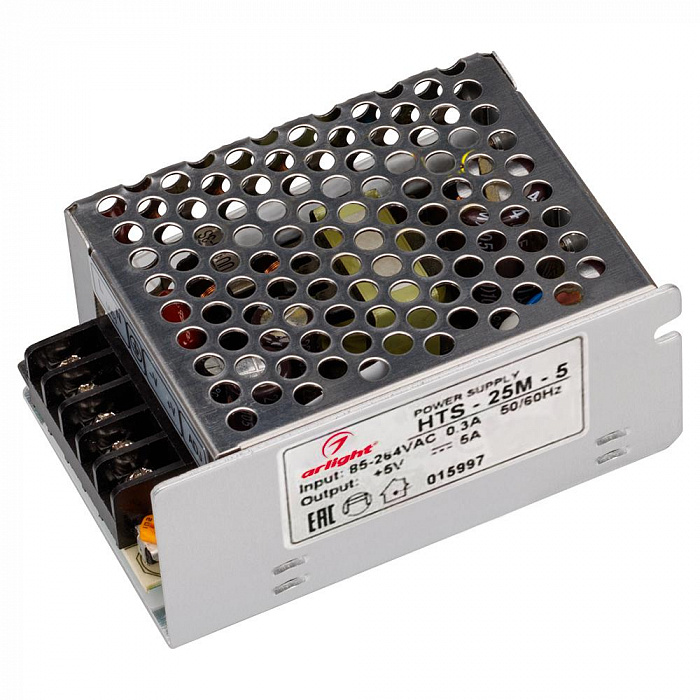 картинка Блок питания HTS-25M-5 (5V, 5A, 25W)