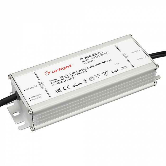 картинка Блок питания ARPV-UH12100-PFC (12V, 8.0A, 96W)