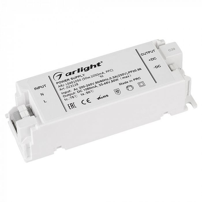 картинка Блок питания ARJ-LE481050 (50W, 1050mA, PFC)