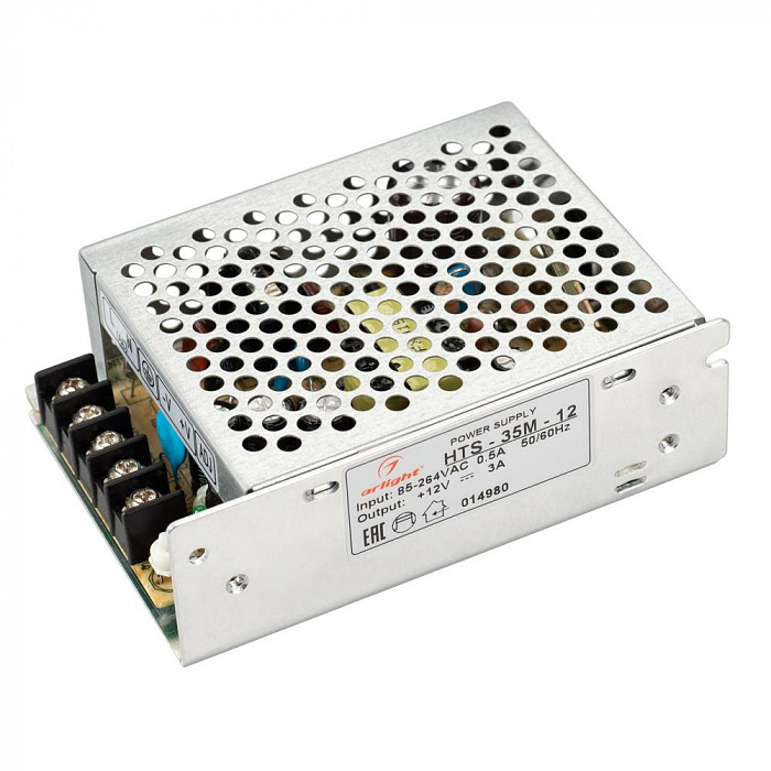 картинка Блок питания HTS-35M-12 (12V, 3A, 35W)
