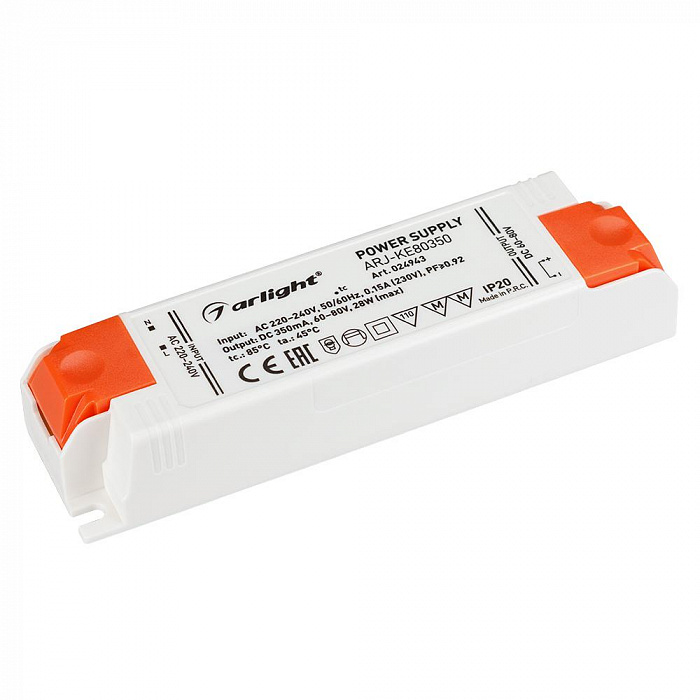картинка Блок питания ARJ-KE80350 (28W, 350mA, PFC)