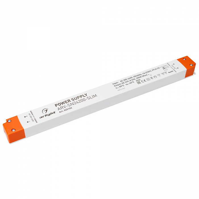 картинка Блок питания ARV-SN24200-Slim (24V, 8.33A, 200W, PFC)