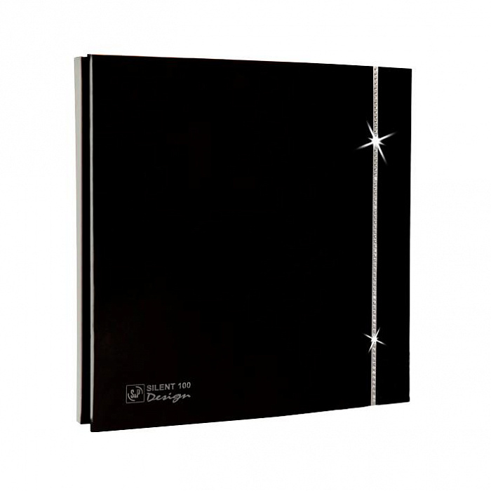 картинка Накладной  вентилятор Solar Palau SILENT-100 CZ BLACK SWAROVSKI DESIGN