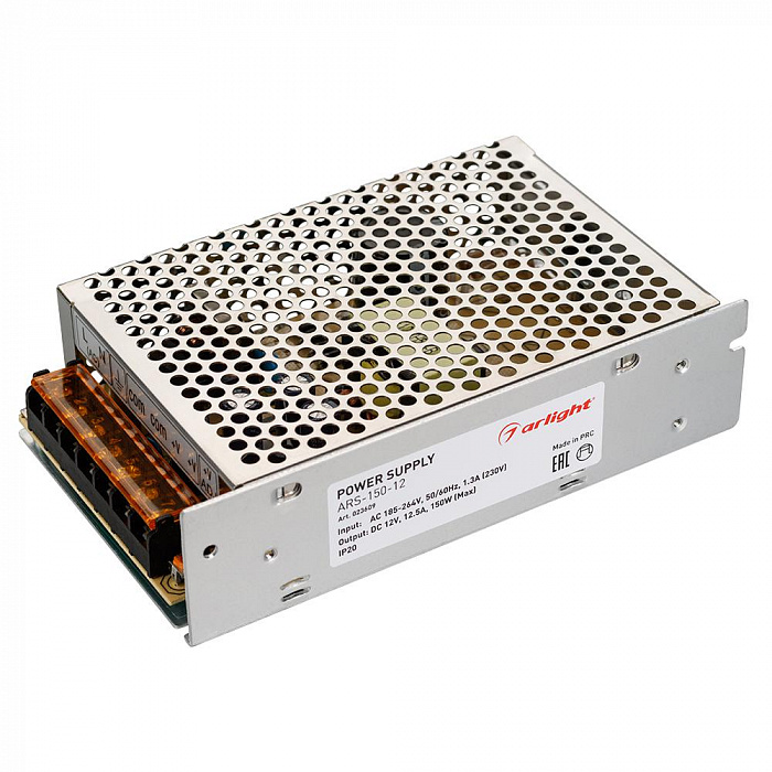 картинка Блок питания ARS-150-12 (12V, 12.5A, 150W)