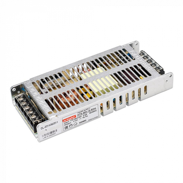 картинка Блок питания HTS-200-12-Slim (12V, 16.7A, 200W)