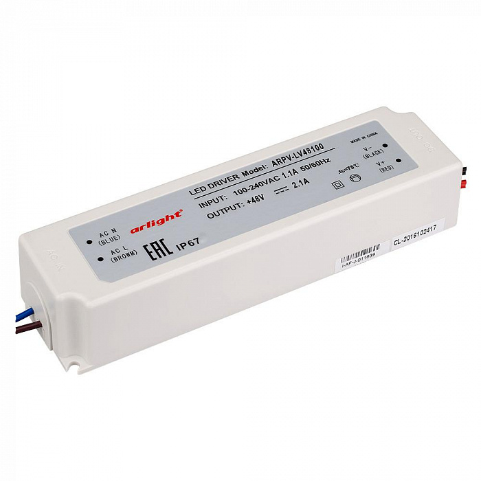 картинка Блок питания ARPV-LV48100-A (48V, 2.1A, 100W)