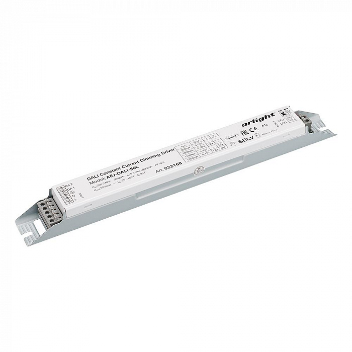 картинка Блок питания ARJ-DALI-50L (50W, 900/1000/1100/1200mA, DALI, PFC)