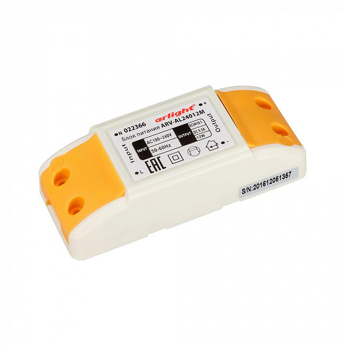 картинка Блок питания ARV-AL24012M (24V, 0.5A, 12W)