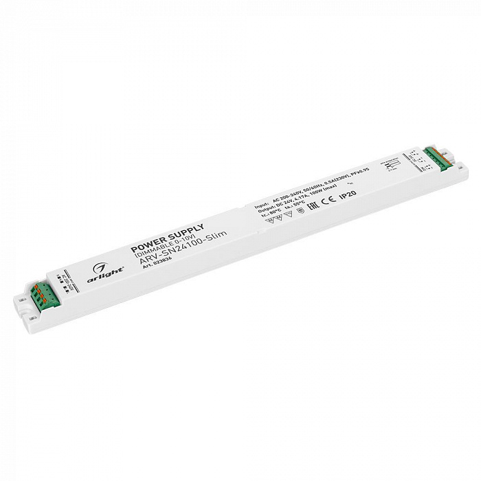 картинка Блок питания ARV-SN24100-Slim (24V, 4.17A, 100W, 0-10V, PFC)